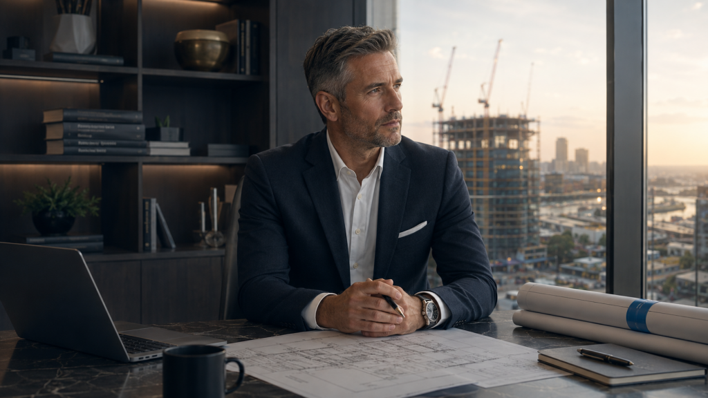 Senior quantity surveyor in premium office