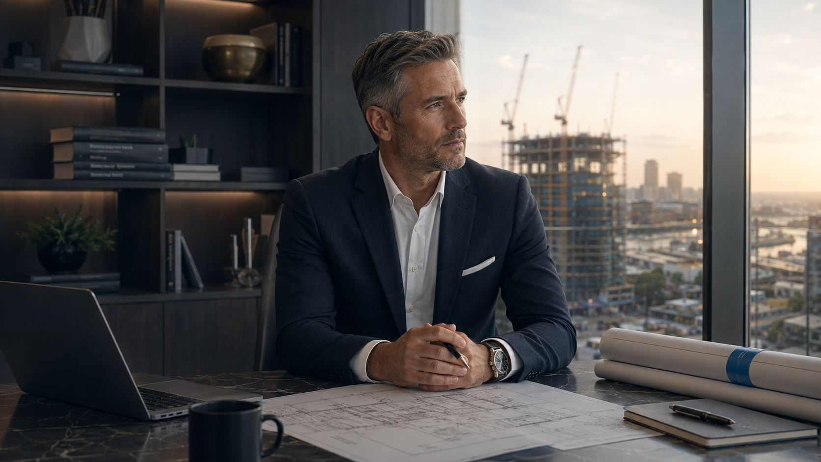 Senior quantity surveyor in premium office