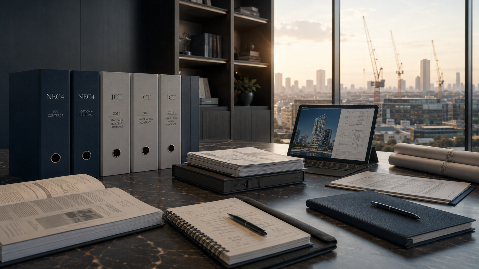 NEC and JCT contract resources workspace